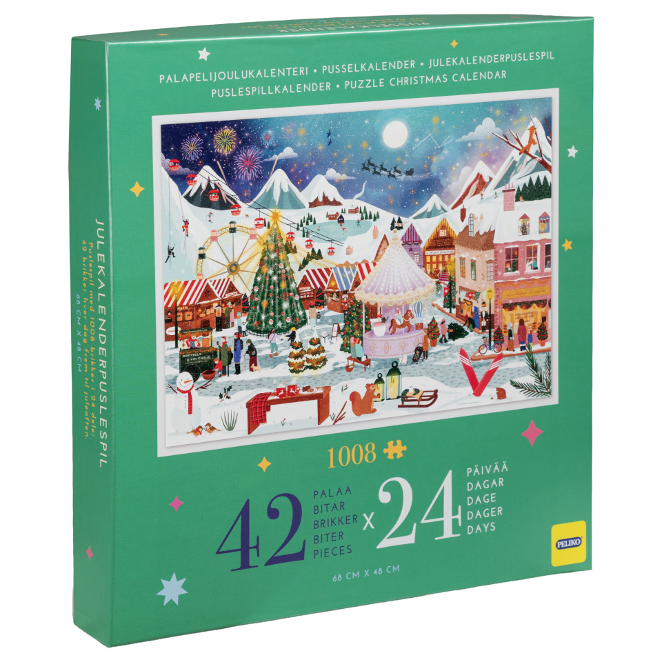 Peliko advendikalender Advent Calendar Puzzle 2025, 1008tk