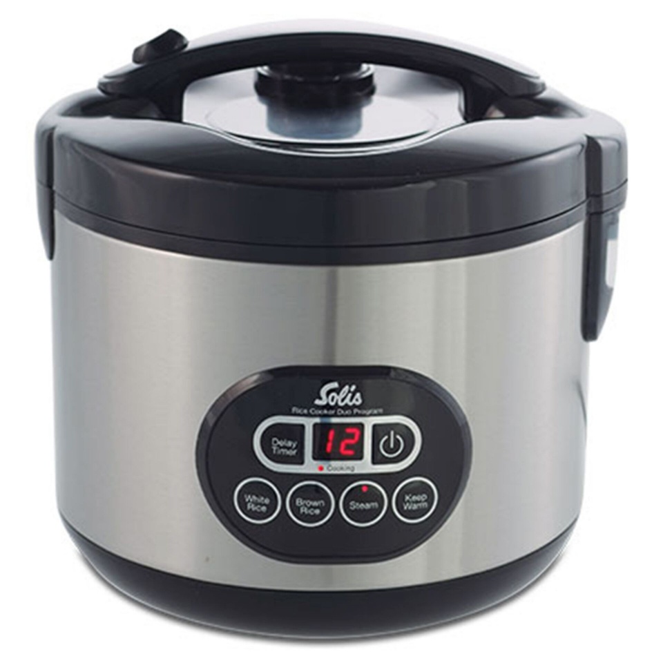 Solis riisikeetja 817 Rice Cooker Duo Programm, roostevaba teras/must