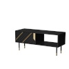Cama Meble diivanilaud MOUNTAIN bench/table 110x60x46 must + kuldne