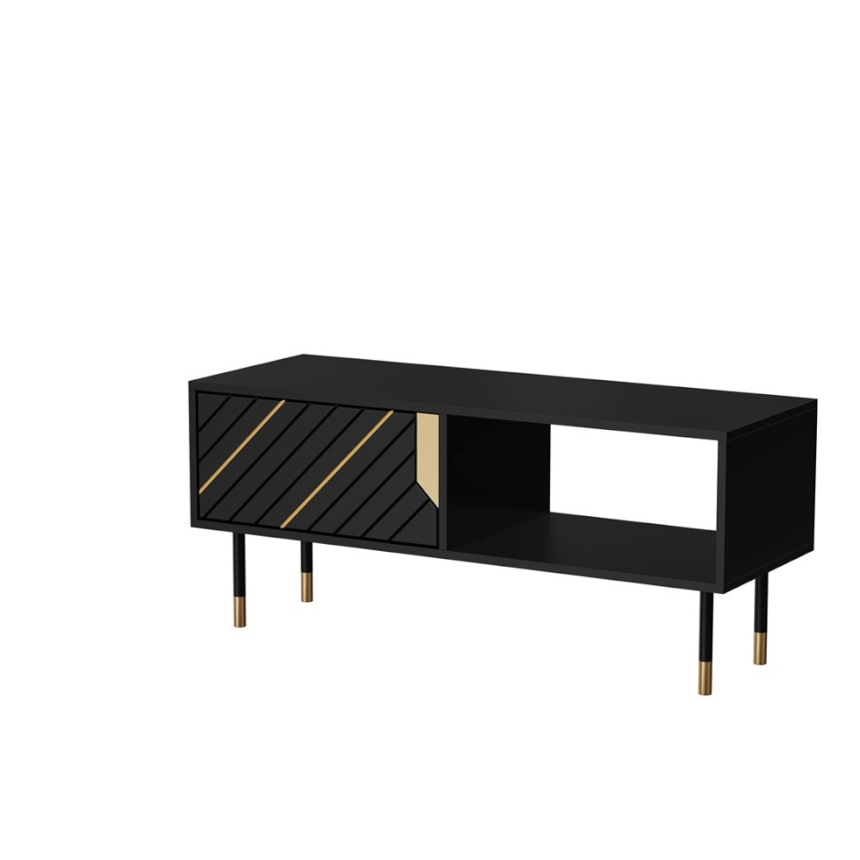 Cama Meble diivanilaud MOUNTAIN bench/table 110x60x46 must + kuldne