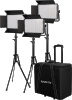 Nanlite videovalgusti komplekt 3 1200DSA Trolley Case & Light Stand