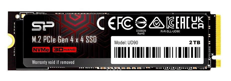 Silicon Power kõvaketas SSD drive UD90 2TB PCIe M.2 2280 NVMe Gen 4x4 5000/4800 MB/s