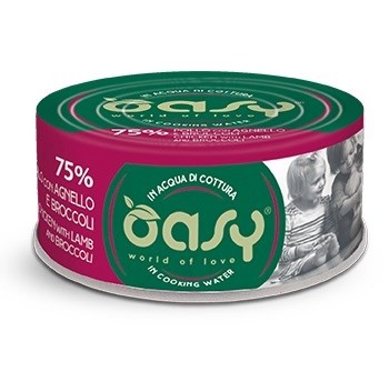 Oasy kassitoit More Love Chicken with Lamb and Broccoli, 70g