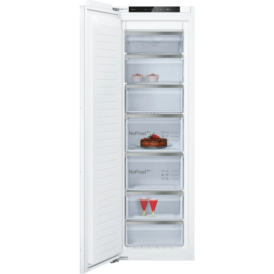 Neff integreeritav sügavkülmik GI7813CE0 Freezer, 177cm, NoFrost, valge