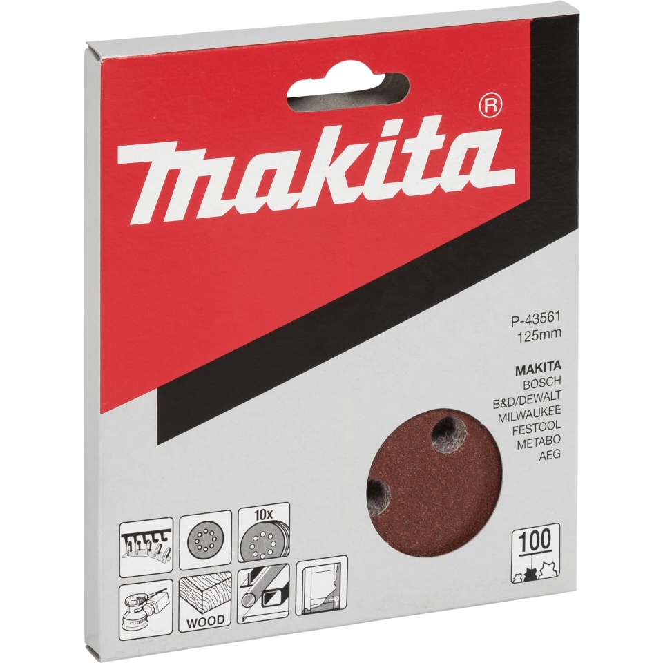 Makita liivapaber P-43561 Sandpaper Velcro 125mm 100
