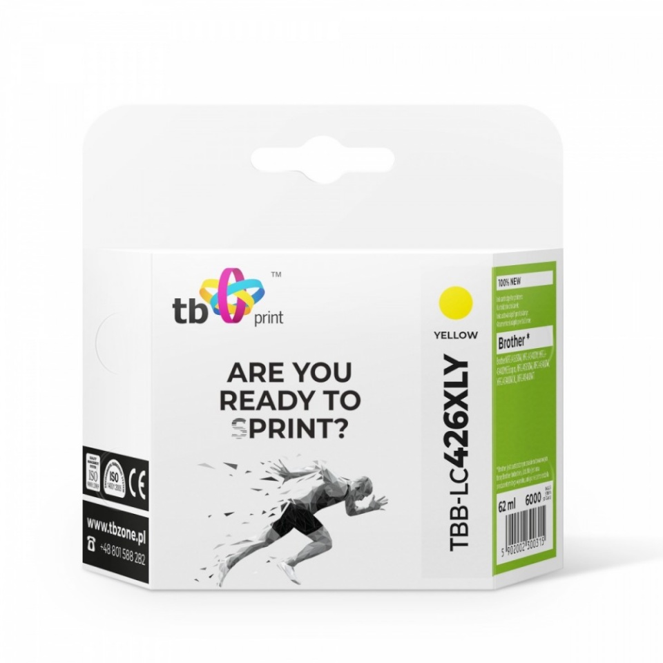 TB Print tindikassett Brother MFC-J4540DW TBB-LC426XLY 100% new kollane