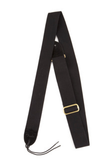 Fender 2" puuvillane nahast rihm, ovaalne logoga rihm, must