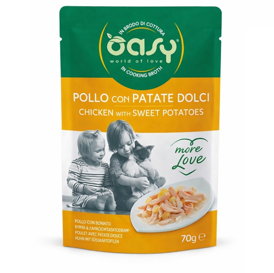 Oasy kassitoit More Love Chicken with Sweet Potatoes, 70g