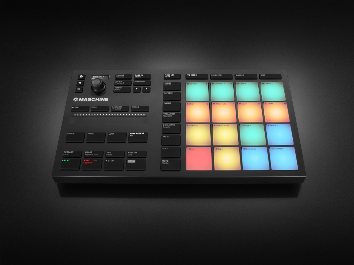 Native Instruments DAW kontroller Maschine Mikro MK3 tööjaam, must