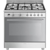 Smeg gaasipliit CG90X2 Mista, 5 x gaas, elektriahi, aurupuhastus, 90 cm, roostevaba-teras
