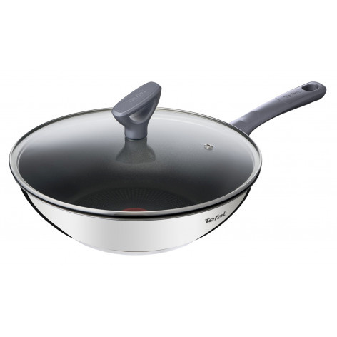 Tefal pann G7309955 Daily Cook Wok pan with lid, 28 cm, hall