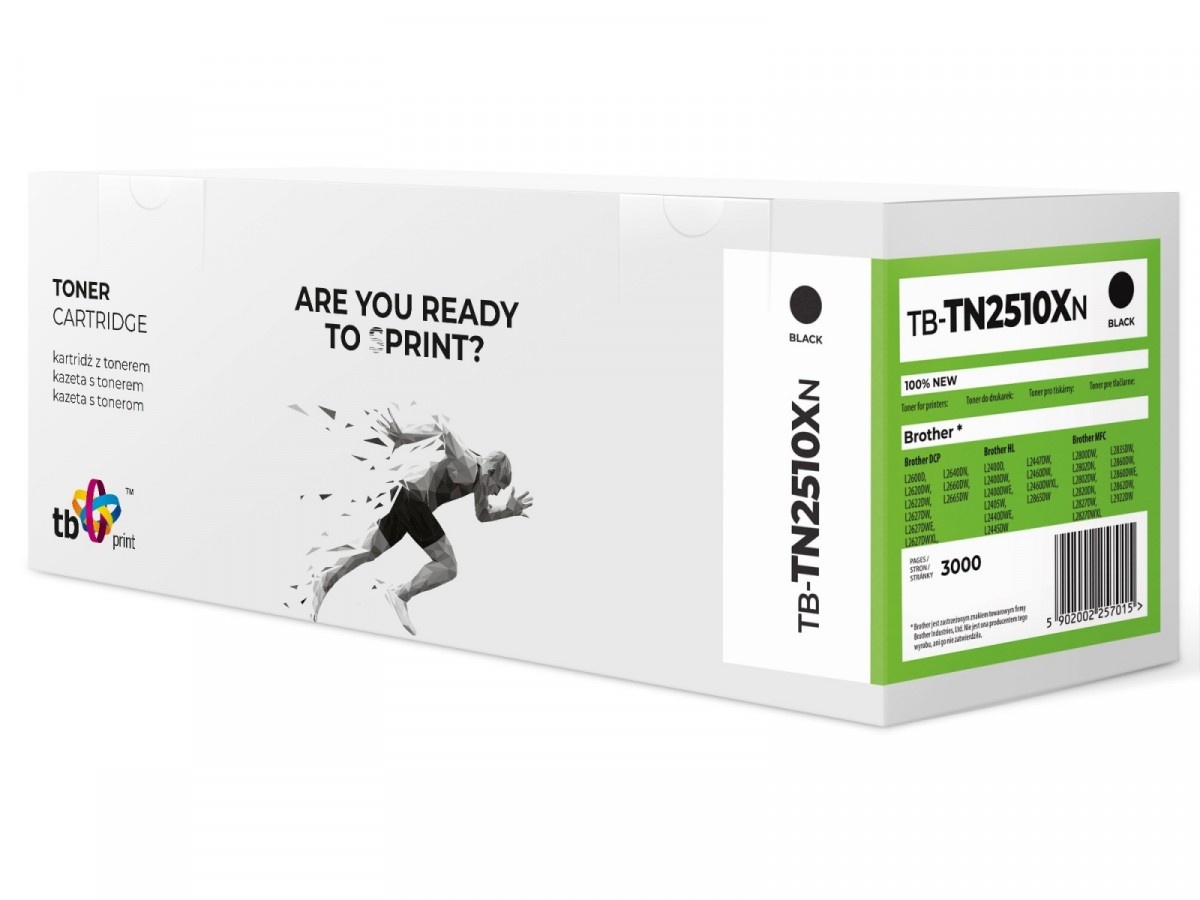 TB Print tooner for Brother TN2510XL TB-TN2510XN BK 100% new