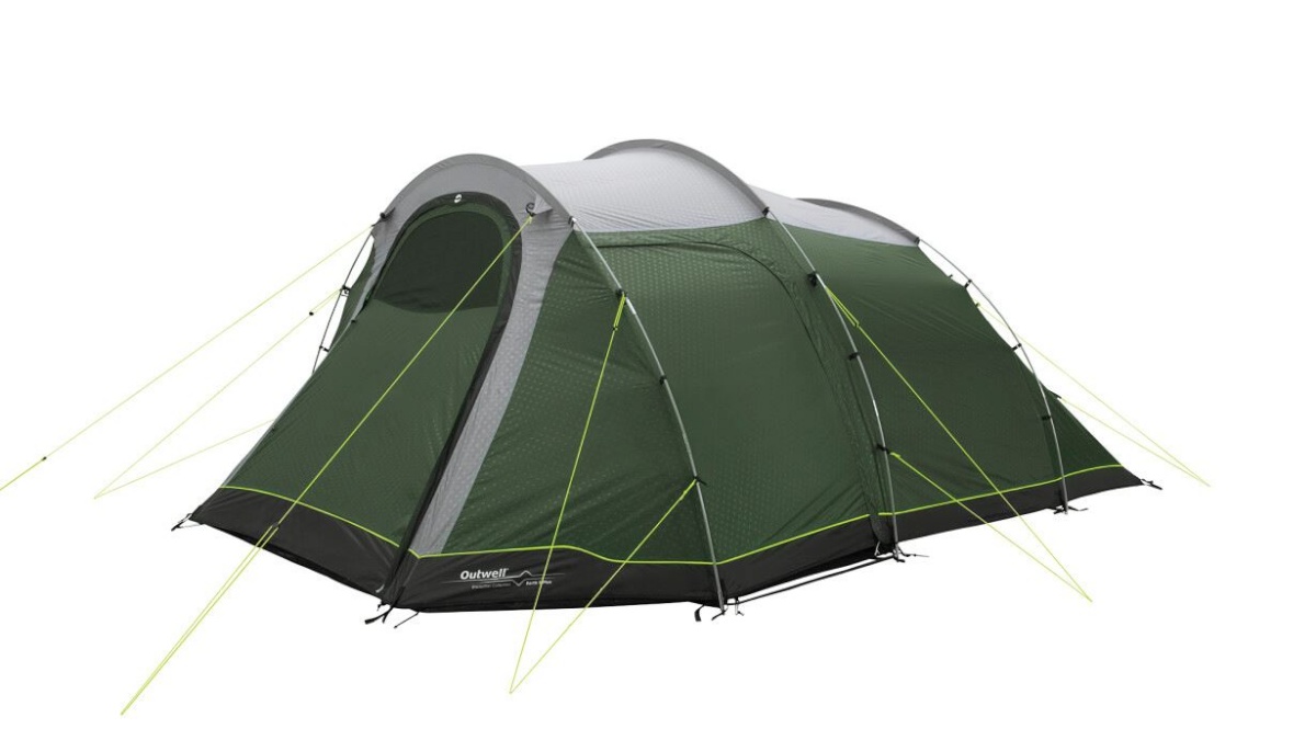 Outwell telk Two Room Tunnel Tent | Earth 5 Plus | 5 person(s) | roheline