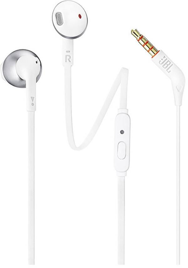 JBL kõrvaklapid Tune 205 In-Ear Headphones, valge