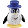 Mebus laste äratuskell 26514 Kids Alarm Clock Penguin Motif, valge/must