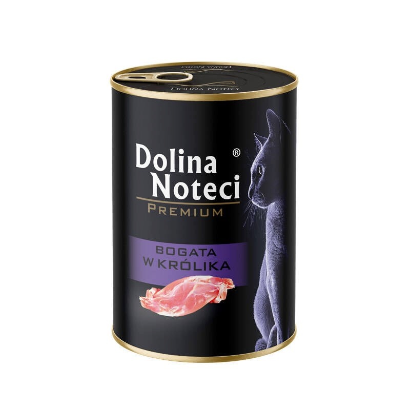 Dolina Noteci kassitoit Premium Rich in Rabbit, 400g