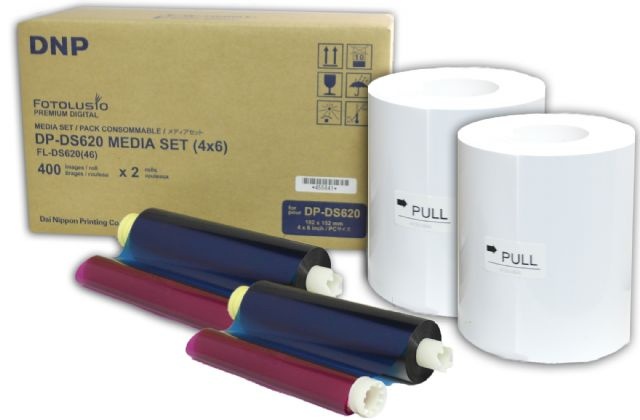 DNP fotopaber Paper DM46620 2 Rolls 400 prints. 10x15 for DS620