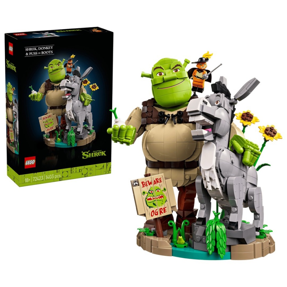 Lego klotsid ICONS 72423 Shrek, Donkey and Puss in Boots