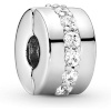 Pandora naiste amuletid CLEAR SPARKLING ROW CLIP