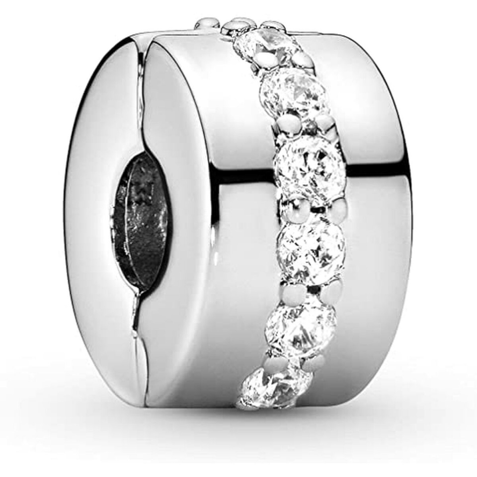 Pandora naiste amuletid CLEAR SPARKLING ROW CLIP