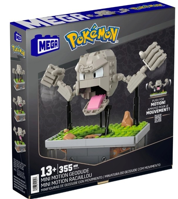 Mega Bloks konstruktor Klocki Pokemon Mini Motion Geodude