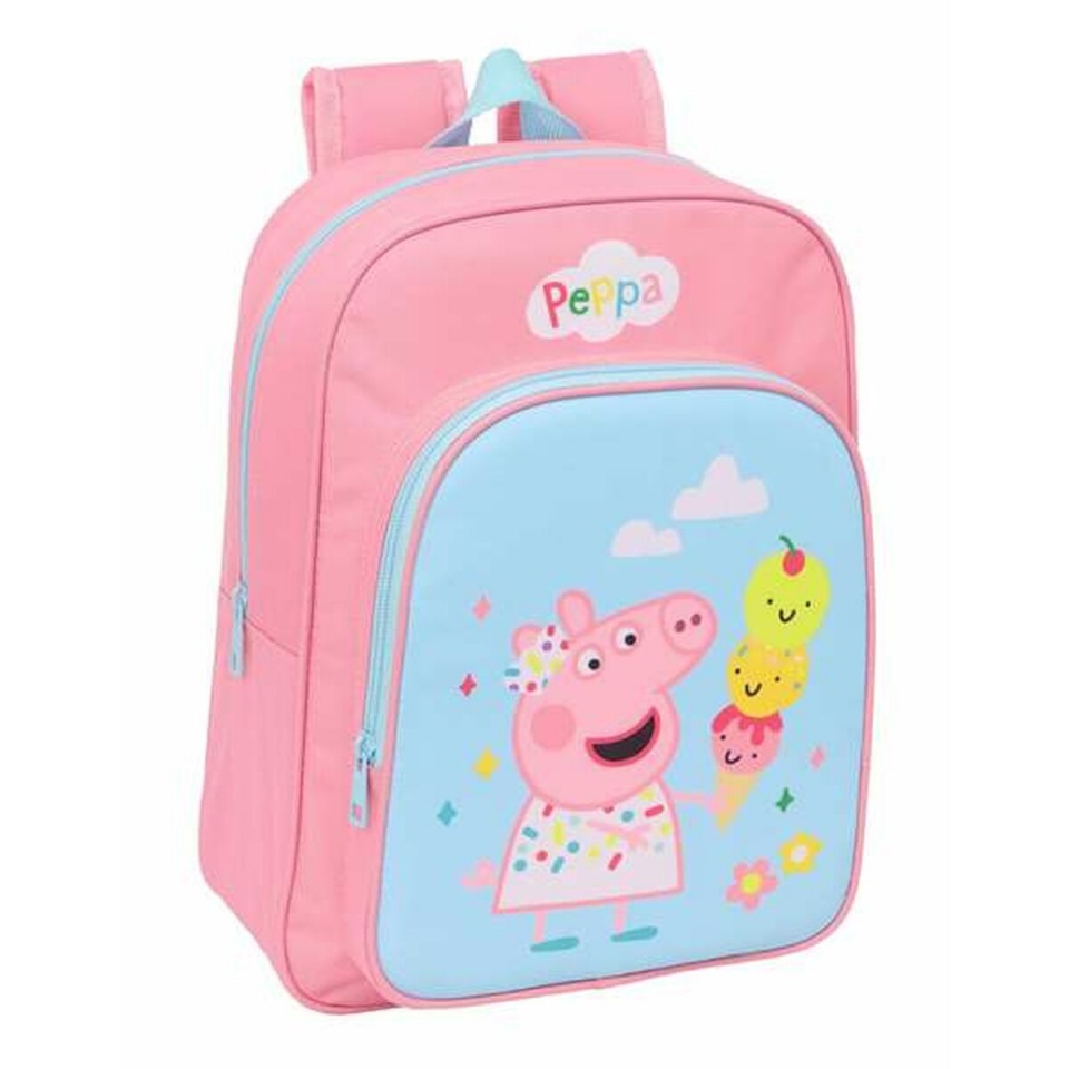 Peppa Pig seljakott sinine roosa 26x34x11cm