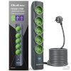 Qoltec pikendusjuhe Power strip with backlit switch 5earthed sockets