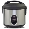 Solis riisikeetja 821 Rice Cooker Compact, roostevaba teras/must