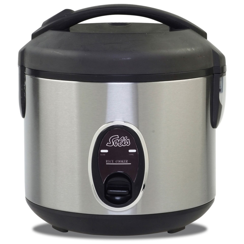 Solis riisikeetja 821 Rice Cooker Compact, roostevaba teras/must