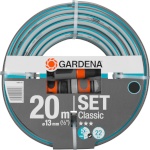 Gardena voolik 18008-20 Classic Hose Set, 13mm 1/2, 20m, hall/sinine