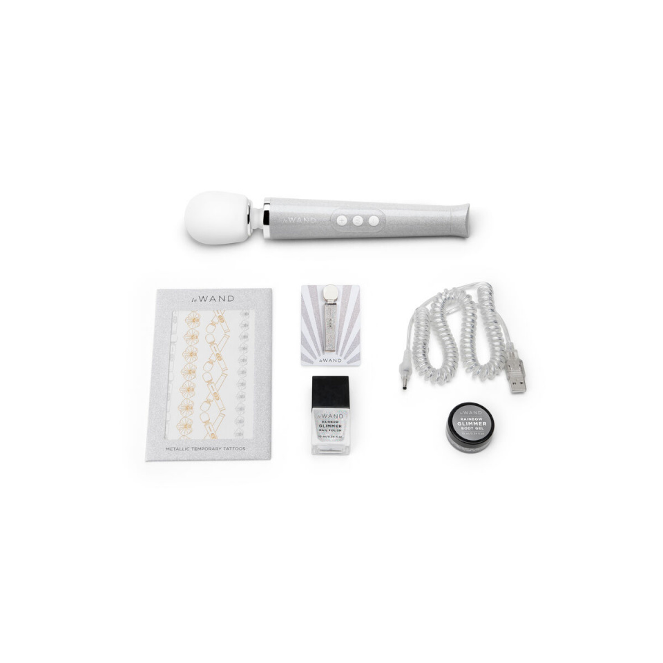 Vibraator Le Wand All That Glimmers Set valge