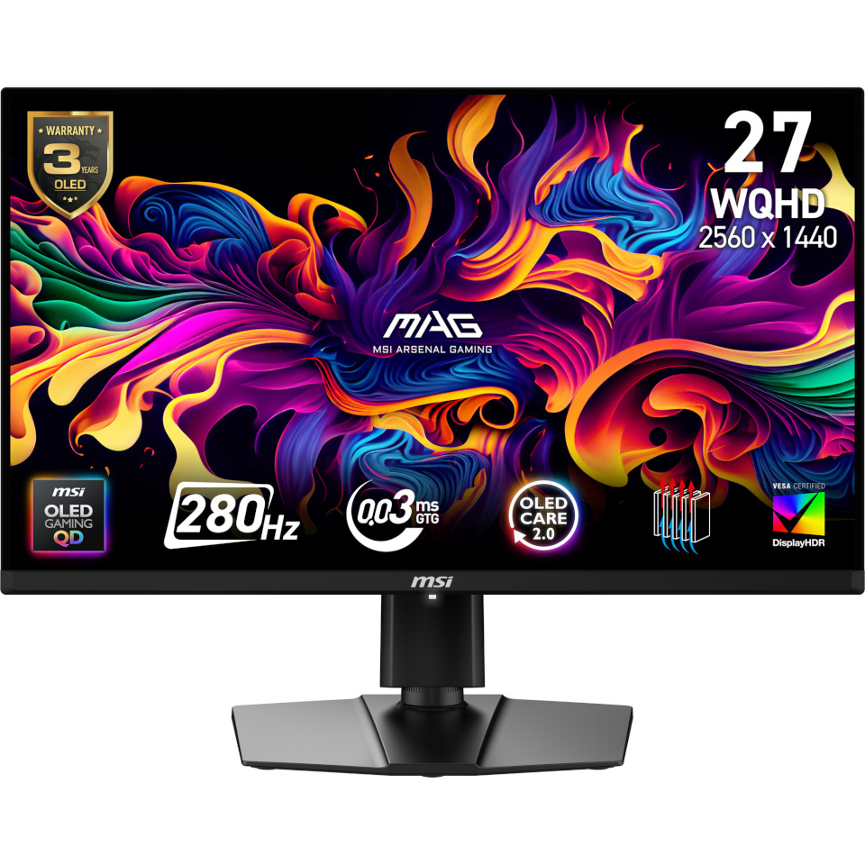MSI monitor MAG 271QP QD-OLED X28 26.5inch