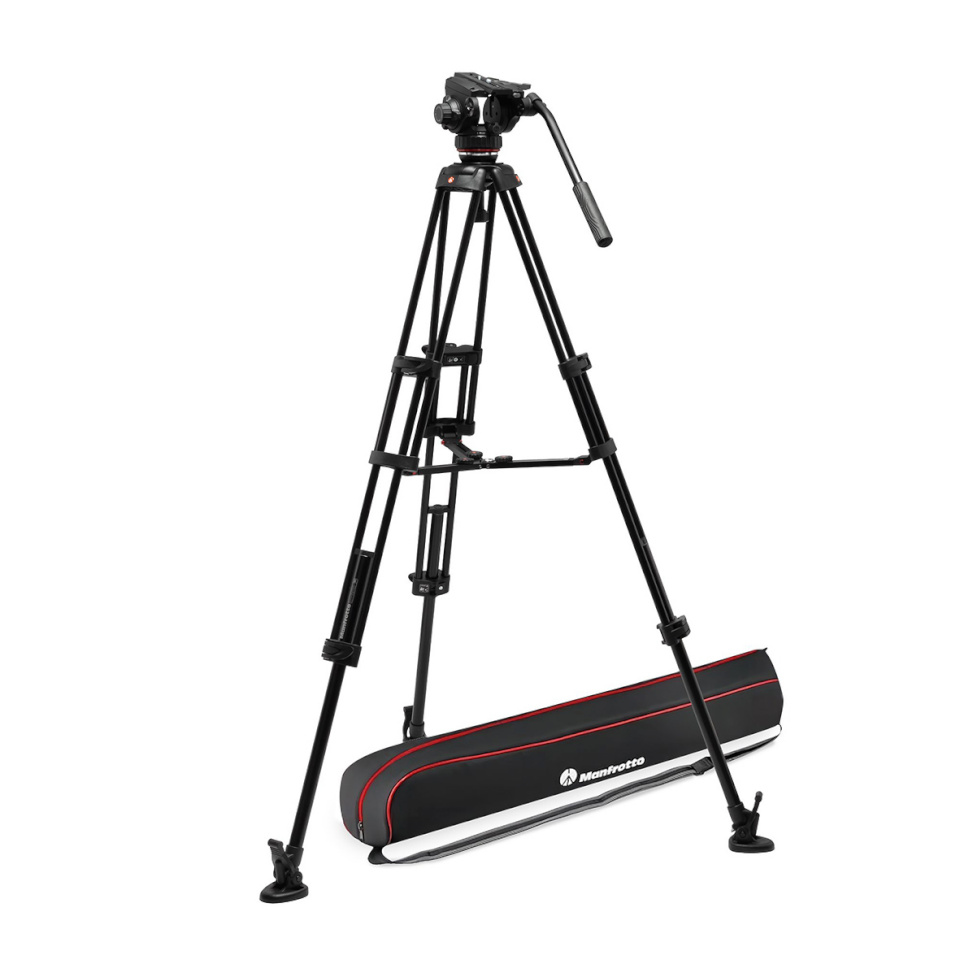 Manfrotto kahetoruline videostatiiv alumiiniumist komplekt koos fluidvideopeaga MVH502X