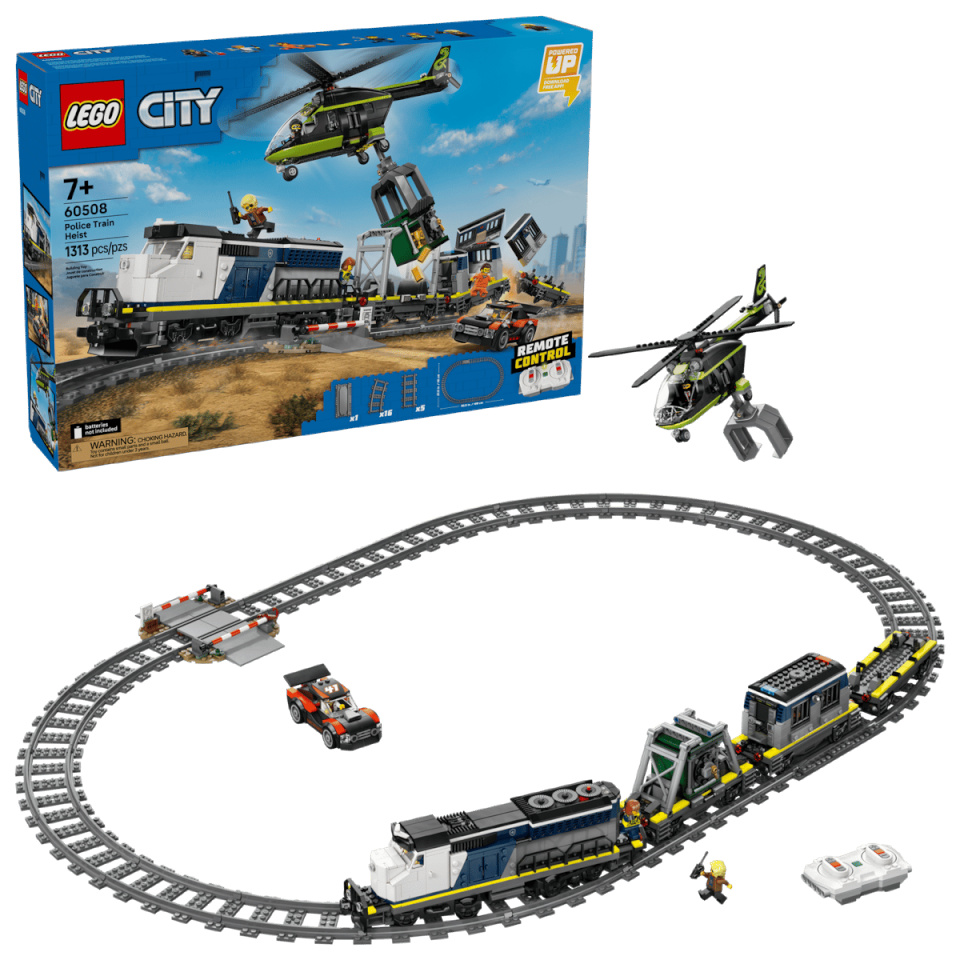 LEGO klotsid CITY 60508: Police Train Heist - Politseirongi röövimine