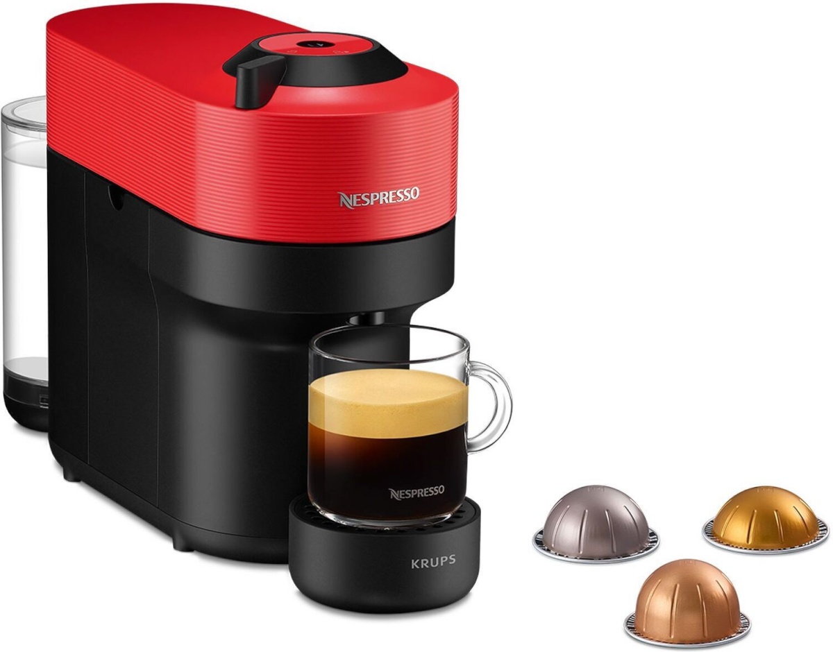 Krups kapselkohvimasin Nespresso Vertuo Pop XN9205 Spicy Red, punane