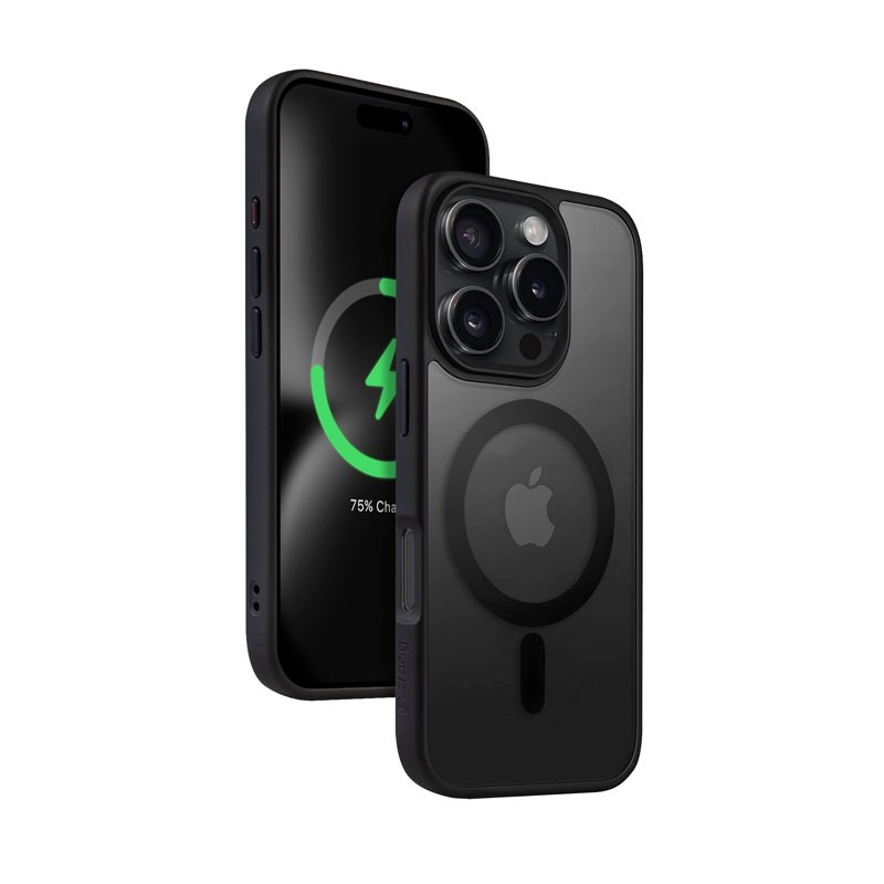 Crong kaitsekest with MagSafe do IP 16 Pro Hybrid Frost MAG must