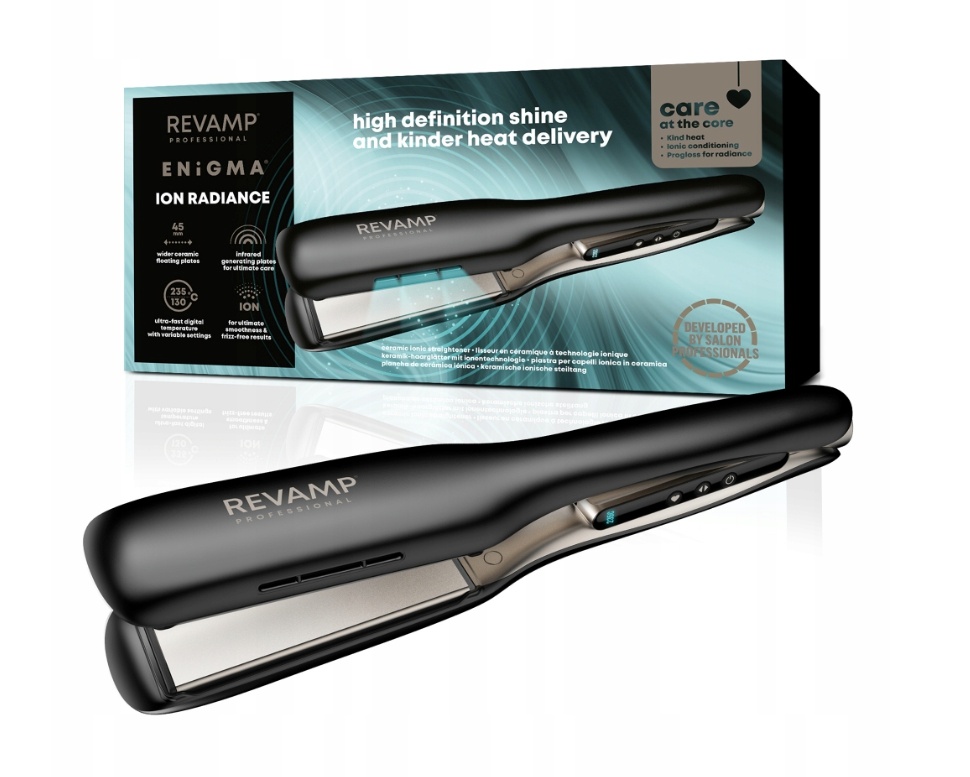 Revamp sirgendaja ST-3000-EU Enigma Wide Radiance Hair Straightener, must