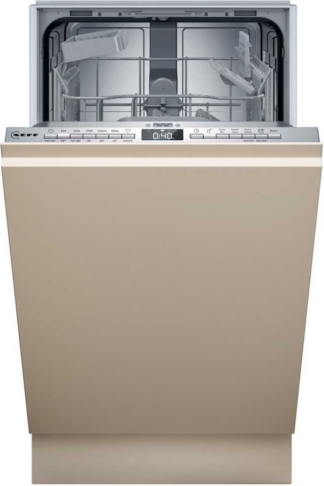 Neff integreeritav nõudepesumasin S853HKX20E Fully Integrated Dishwasher, 45cm, beež