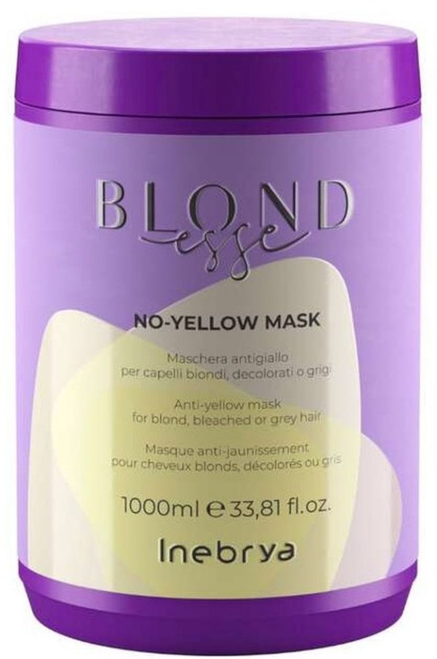 Inebrya juuksemask BLONDesse No-Yellow Mask 1000ml, unisex