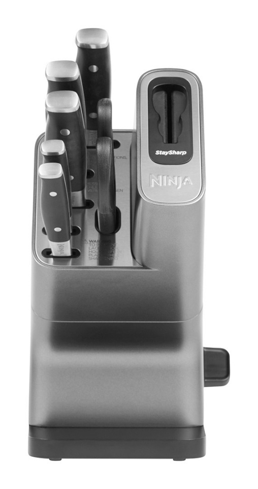 Ninja nugade komplekt Foodi StaySharp Knife Block with Integrated Sharpener, hõbedane