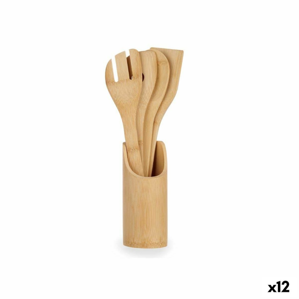 Kinvara Köögiriistade Komplekt Bambus 12 Ühikut