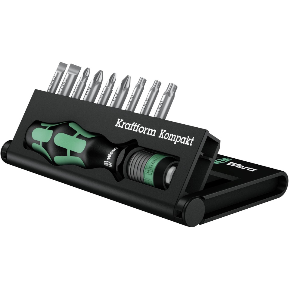 Wera kruvikeerajate komplekt Kraftform Kompakt 10 Bit-Check