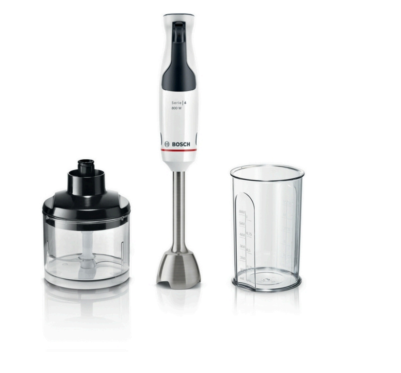 Bosch saumikser MSM4W420 Serie 4 Hand Blender, 800W, must/valge