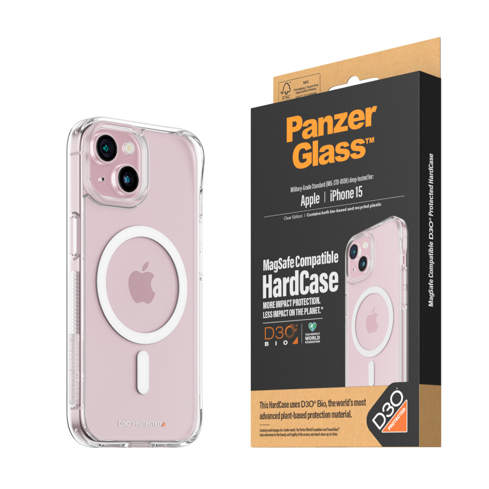PanzerGlass kaitseklaas HardCase, Magsafe, iPhone 15