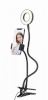 Gembird Selfie ring light with phone holder Gembird | Selfie ring light with phone holder | LED-RING4-PH-01 | ABS + metal | must | cm