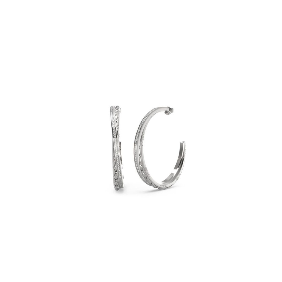 Guess naiste kõrvarõngad JUBE04585JWRHT-U Hõbedane