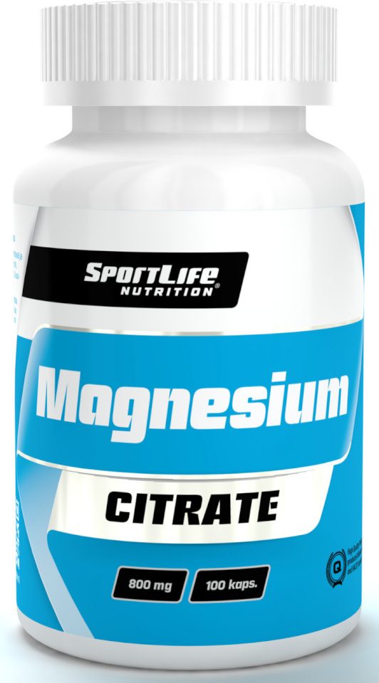 SportLife magneesiumtsitraat Magnesium Citrate, 225 mg, 100 kapslit