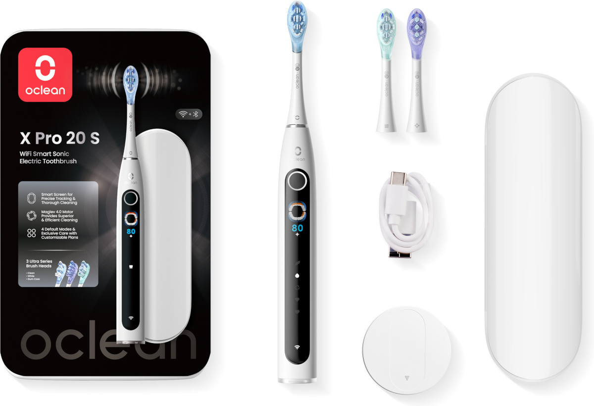 Oclean elektriline hambahari X Pro 20 S Electric Toothbrush, valge