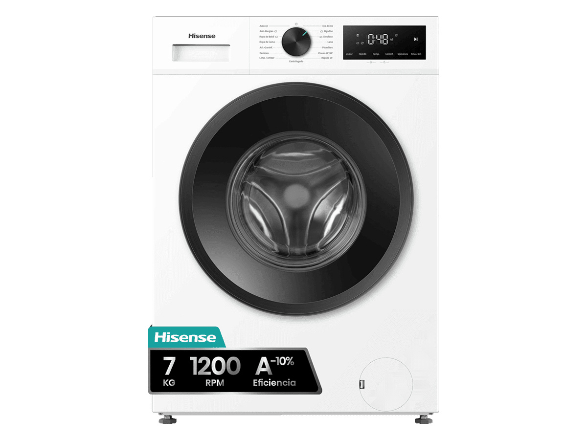 Hisense eestlaetav pesumasin WF1I7022BWJ Washing Machine, 7kg, 1200 p/min, valge