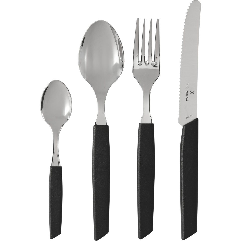Victorinox söögiriistade komplekt Swiss Modern Cutlery Set 24-osaline must